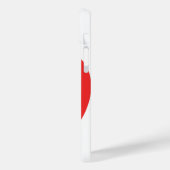Super Cute Red Heart met ogen op wit Case-Mate iPhone Case (Achterkant / Links)