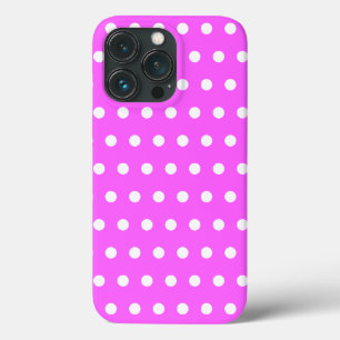 Super Cute roze en Black Hearts Pattern iPhone 13 Pro Hoesje