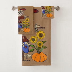 Super Cute Scarecrow Bad Handdoek