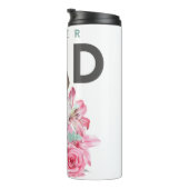 Super Dad Bloemen Waterverf Thermische Tumbler Thermosbeker (Geroteerd rechts)