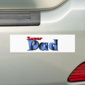 Super Dad Bumpersticker (Op auto)