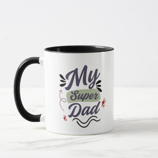 Super Dad Coffee Mug – Hero Dad Gift Idea (Gauche)
