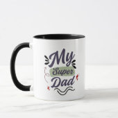 Super Dad Coffee Mug – Hero Dad Gift Idea Mok (Links)