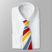 Super Dad Comic Style Red Yellow Blue Vaderdag Stropdas (Gebonden)