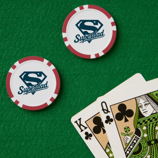 Super Dad Ever Poker Chips (Pokertafel (Dubbel))