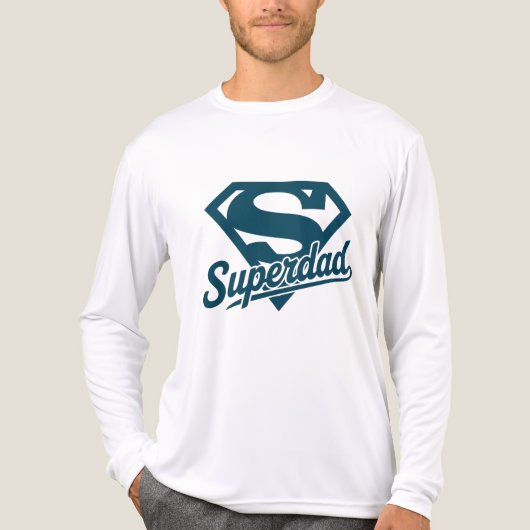 Super Dad Ever Tri-Blend Shirt (Voorkant volledig)