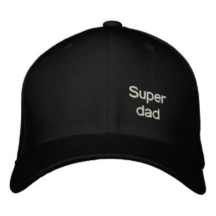 Super dad geborduurde pet