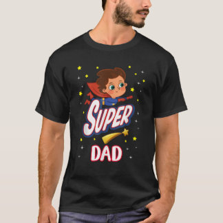 Super Dad Grappige Superheld Familie Moederdag T-shirt