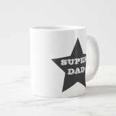 SUPER DAD | Gray Star Jumbo Mug (Devant droit)