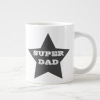 SUPER DAD | Gray Star Jumbo Mug
