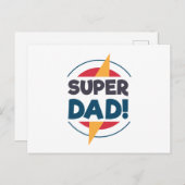 Super Dad Happy Vaderdag | BRIEFKAART (Voorkant / Achterkant)