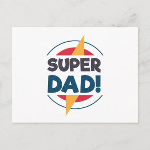 Super Dad Happy Vaderdag   BRIEFKAART