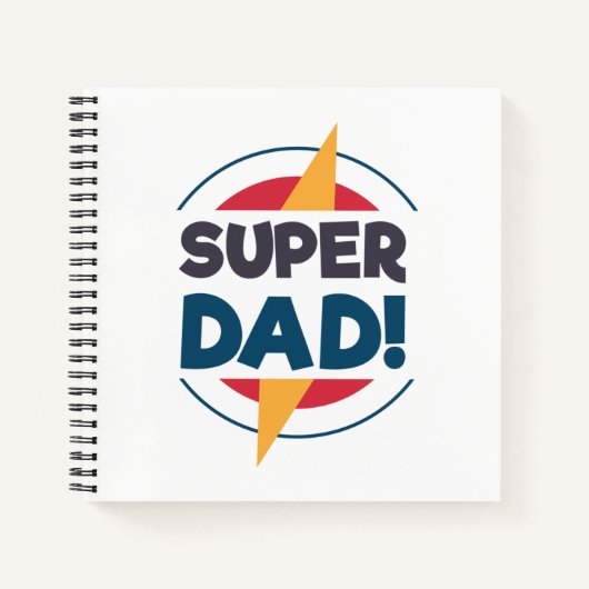 Super Dad Happy Vaderdag | NOTITIEBOEK (Voorkant)