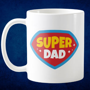 Super Dad Hero Shield Koffiemok