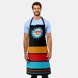 SUPER DAD Hero Theme Yellow Red Blue Black Schort