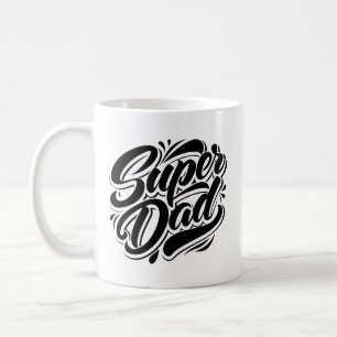 Super Dad Hero Typografie Ontwerp-67888 Koffiemok