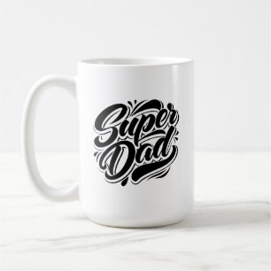 Super Dad Hero Typografie Ontwerp-67888 Koffiemok