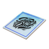 Super Dad Hero Typography Design-67888 Tegeltje (Zijkant)