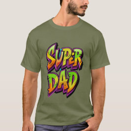 Super Dad in 3 D T-shirt