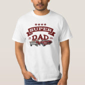 Super Dad, klassieke auto's T-shirt (Voorkant)