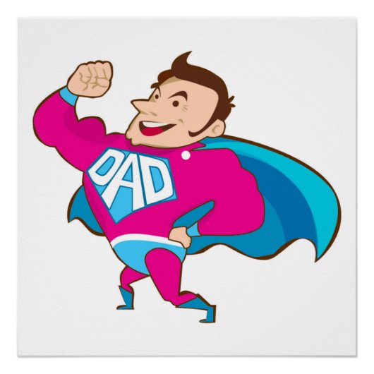 SUPER DAD PERFECT POSTER (Voorkant)