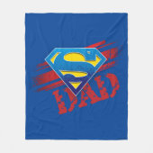 Super Dad Stripes Fleece Deken (Voorkant)