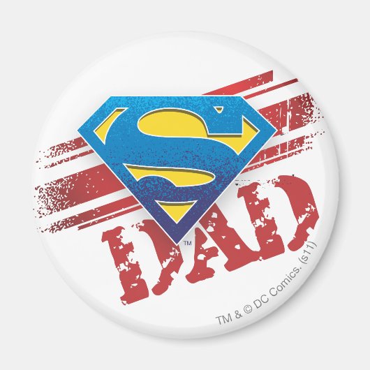 Super Dad Stripes Magneet (Voorkant)