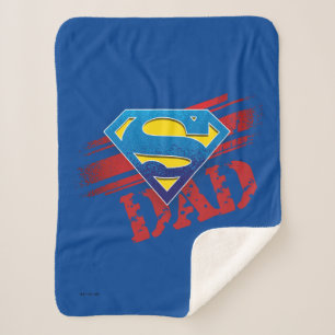 Super Dad Stripes Sherpa Deken
