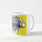 Super Dad Super Hero Coffee Mok (Voorkant rechts)