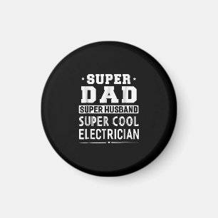 Super Dad Super Husband Super Electrice Mannen Magneet