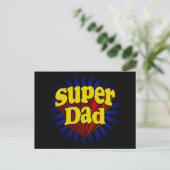 Super Dad, Superheld Red/Yellow/Blue Briefkaart (Staand voorkant)