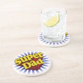 Super Dad, Superheld Red/Yellow/Blue Zandsteen Onderzetter (Zijkant)