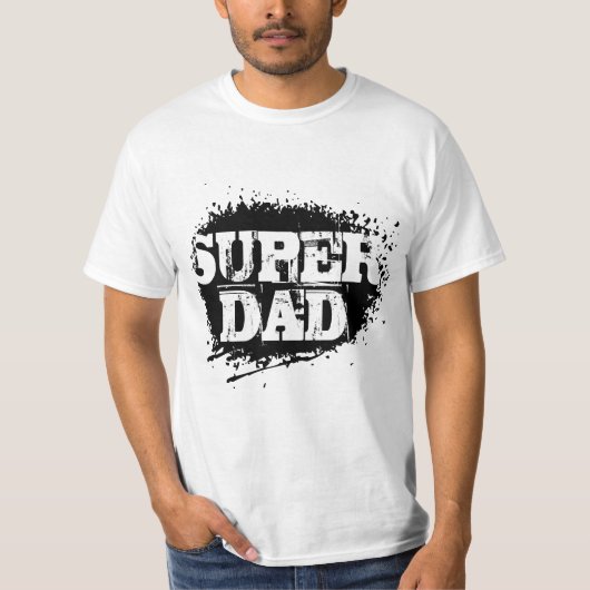 Super dad T-shirt voor Vaderdag (Voorkant)