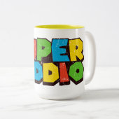 Super Daddie Fête des pères grande Mug pour Gamer  (Devant droit)