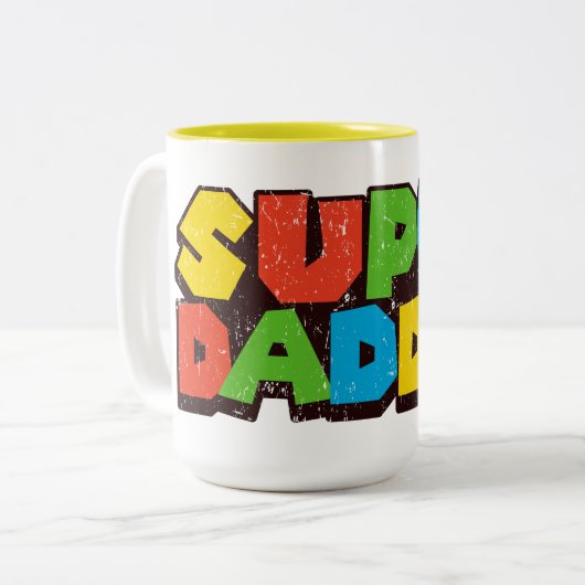 Super Daddie Fête des pères grande Mug pour Gamer  (Devant gauche)