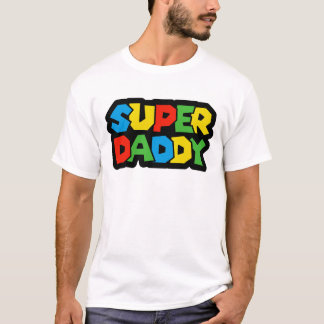 Super Daddy Gamer Vaderdag - Retro Stijl T-shirt