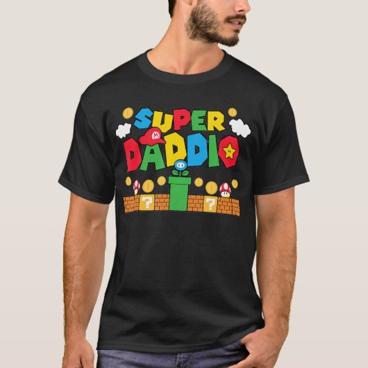 Super Daddy - Vaderdag Shirt Gift - Vader's D (Voorkant)