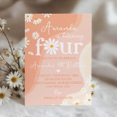 Super Daisy 4e anniversaire Invitation