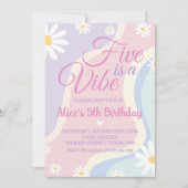 Super Daisy Five Est Une Invitation Vibe Anniversa (Devant)