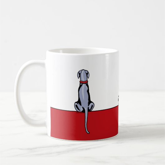 Super Dane Sit Blue UC Coffee Mug (Gauche)