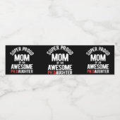 Super dankbare moeder van Geweldige dochter PhD Waterfles Etiket (Enkel label)