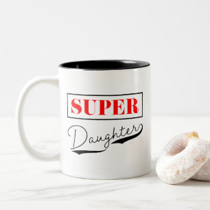 Super Daughter Tweekleurige Koffiemok
