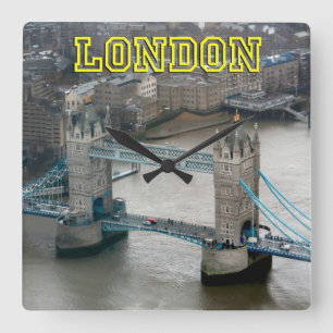 Super! De Brug Londen van de toren Vierkante Klok