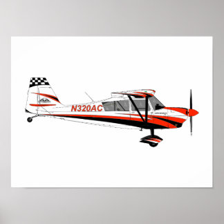 Super Decathlon Poster with Sporty Paint Scheme