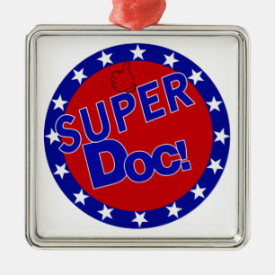 SUPER DOC THUMBS UP ENCOURAGMENT METALEN ORNAMENT