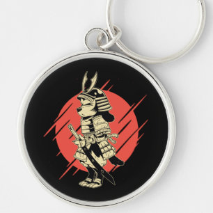 Super Dog Samurai Warrior Sleutelhanger