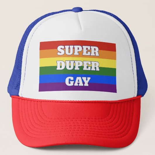 Super Duper Gay Trucker Hat Pet (Voorkant)