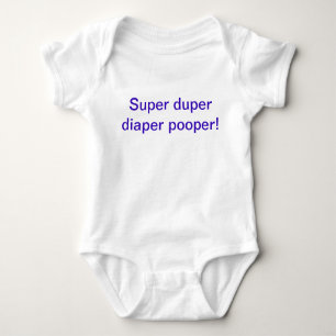 Super duper luier pooper een stuk outfit romper