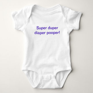 Super duper luier pooper een stuk outfit romper