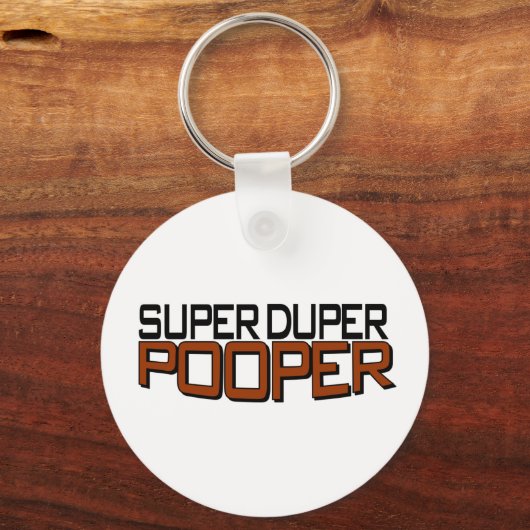 Super Duper Pooper Sleutelhanger (Voorkant)